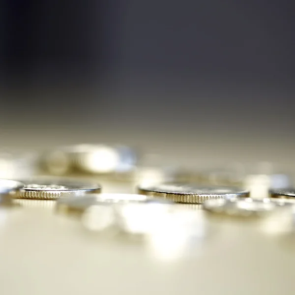 Close up photo of coins — Stockfoto