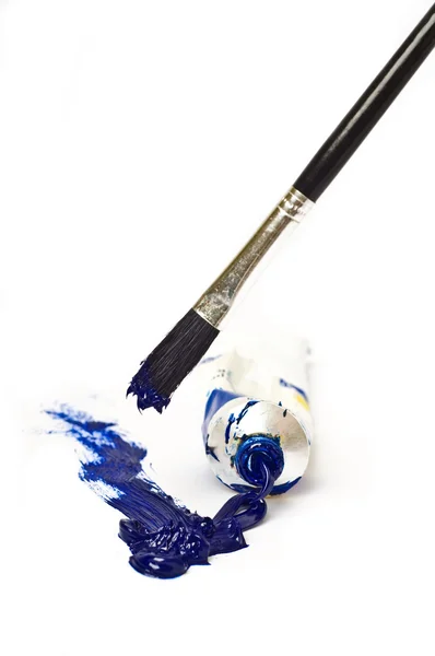 Paint with brush — Stock Photo, Image