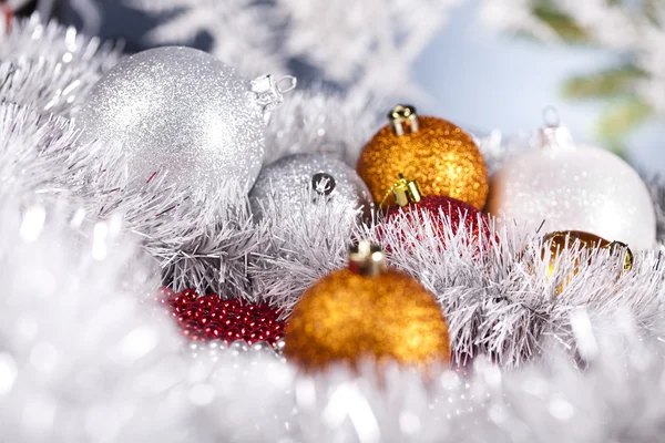 Jul bakgrund med grannlåt — Stockfoto