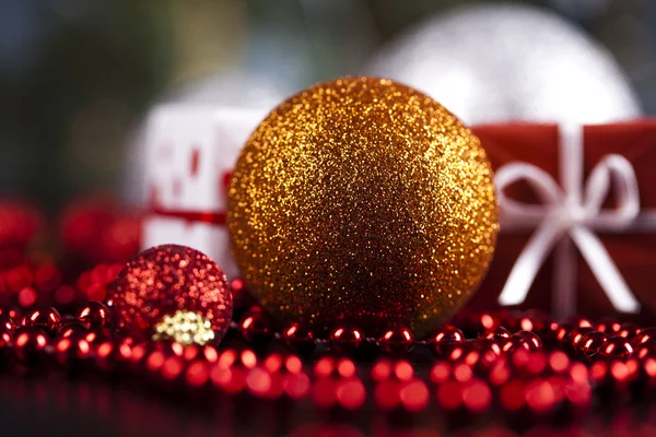Karácsonyi háttér baubles — Stock Fotó