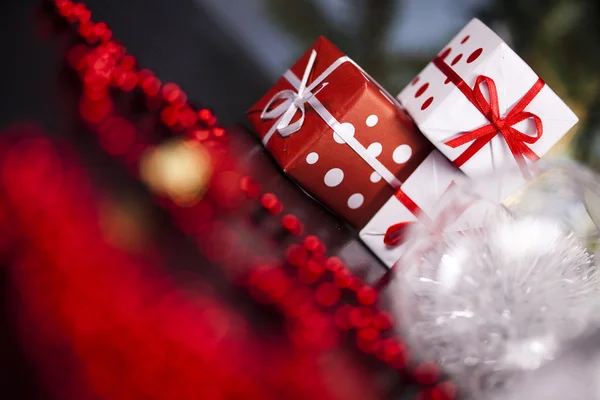 Christmas decoration, gifts — Stock Photo, Image