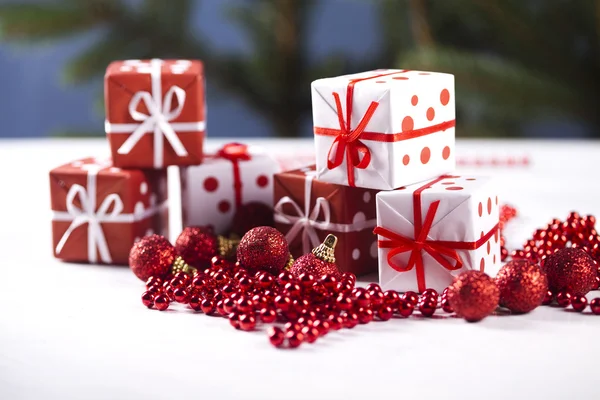 Karácsonyi dekoráció, ajándék — Stock Fotó