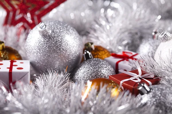 Hagyományos karácsonyi baubles — Stock Fotó