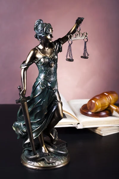 Antique statue of justice, law — Stock Photo, Image