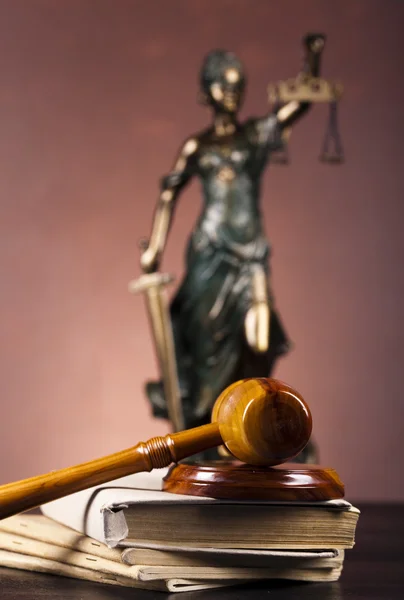 God van de wet, justitie standbeeld, — Stockfoto
