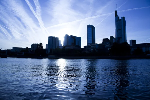 Skyline de Frankfurt — Fotografia de Stock