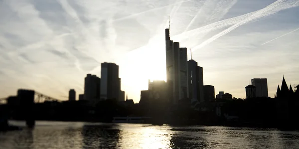 Skyline von Frankfurt — Stockfoto