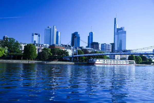 Panorama z Frankfurtu — Stock fotografie