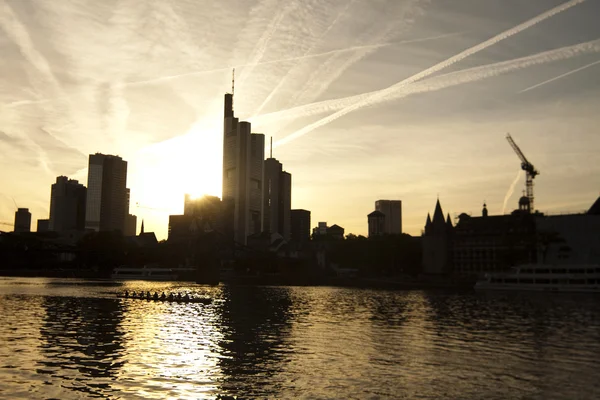 Skyline of Frankfurt — Zdjęcie stockowe