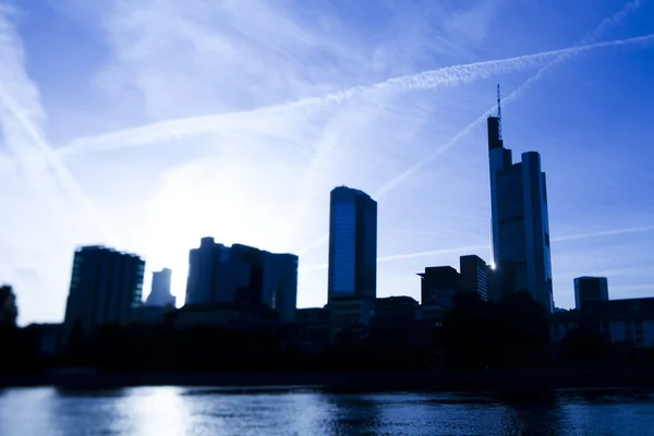 Skyline van frankfurt — Stockfoto