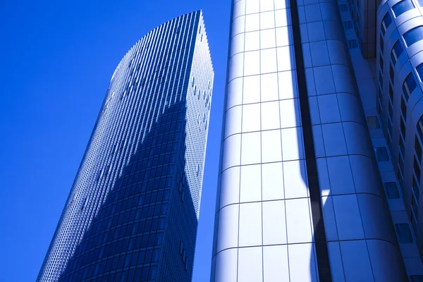 Skleněné mrakodrapy, obchodní centrum — Stock fotografie