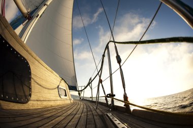 Sailing away clipart