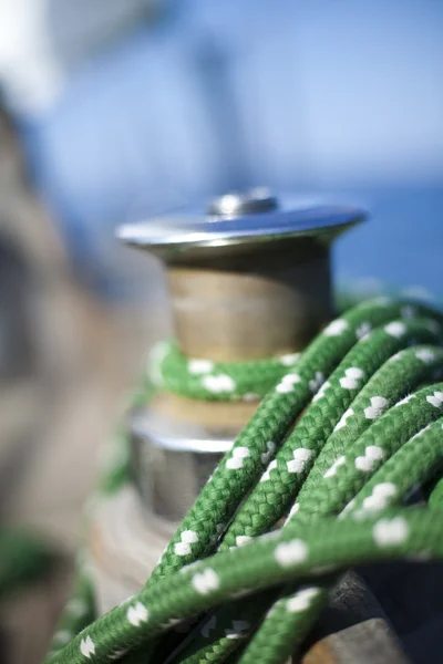 stock image Rope on sailing boat in the sea