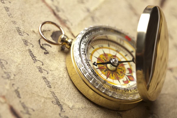 Detalj, tett kompass – stockfoto