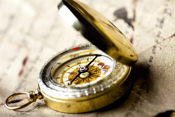 Detail closeup compass — Stock Photo, Image