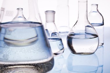 Chemical laboratory glassware equipment clipart