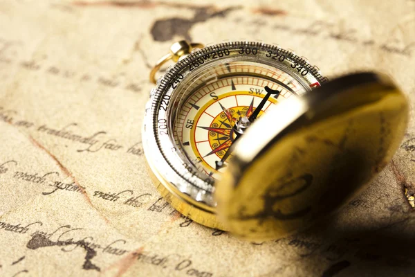 Oude stijl kompas — Stockfoto