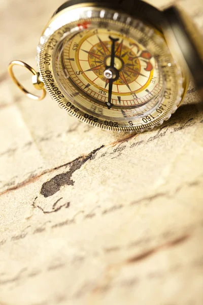 Starym stylu kompas — Zdjęcie stockowe