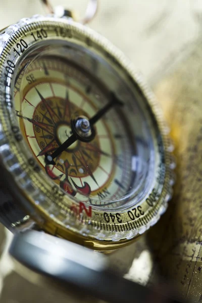 Detail close-up kompas — Stockfoto