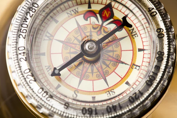Detail closeup compass — 스톡 사진