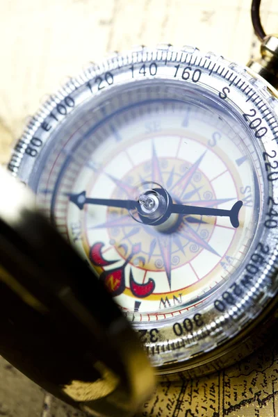 Detailnaher Kompass — Stockfoto