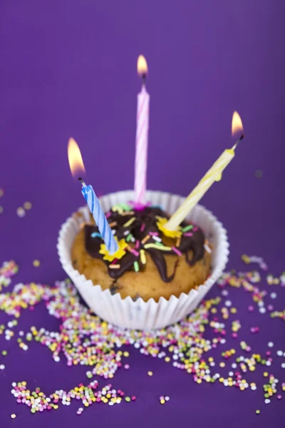 День народження кекс — стокове фото