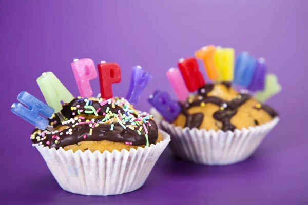 Cupcakes stava ut födelsedagen — Stockfoto