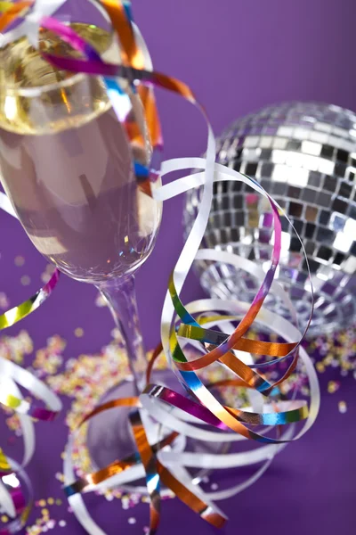 Champagner, Neujahr, Feier — Stockfoto