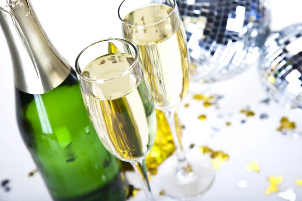 Шампанське, новий рік, святкування — стокове фото