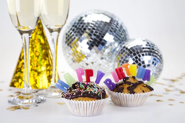Champagne, nieuwe jaar feest — Stockfoto