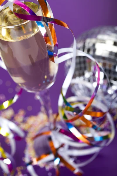 Champagne, Nouvel An, Fête — Photo