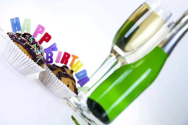 Cupcake születésnap meglepeté — Stock Fotó