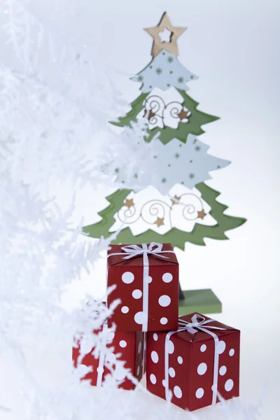 Klipp ut spruce och jul — Stockfoto