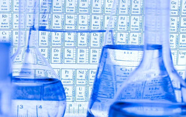 stock image Chemistry equipment, laboratory glassware