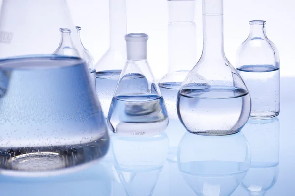 Chemical laboratory glassware equipment — Stock Photo, Image