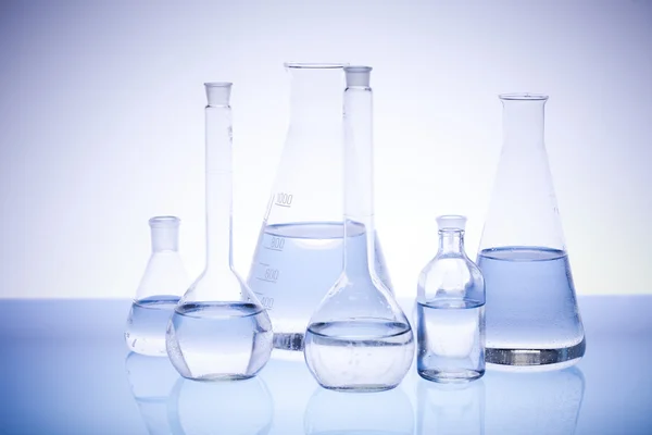 stock image Chemistry equipment, laboratory glassware