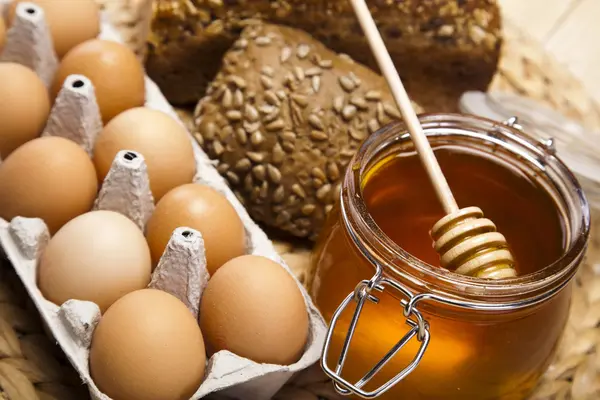 stock image Bread products photographed