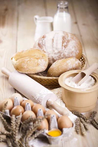 Asortyment pieczonego chleba — Zdjęcie stockowe
