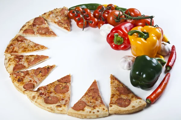 Pizza and italian kitchen — Stock Photo, Image