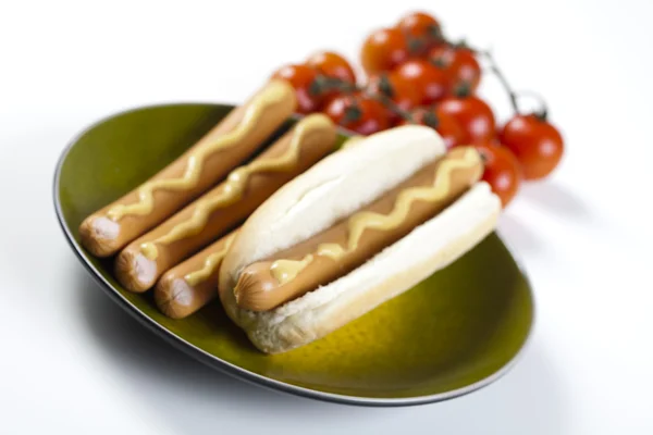 Izolované hot dog — Stock fotografie