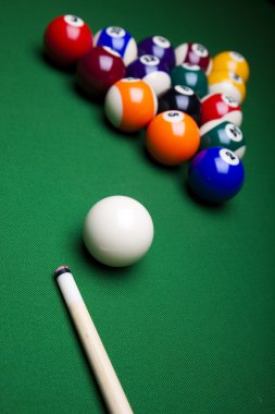 yakın çekim bilardo topları