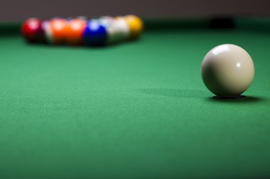 yakın çekim bilardo topları