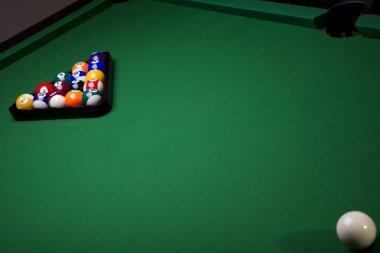 yakın çekim bilardo topları