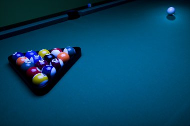 yakın çekim bilardo topları