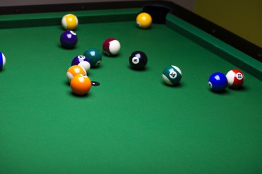 bilardo topu yakın çekim