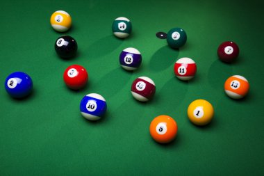 bilardo topu yakın çekim