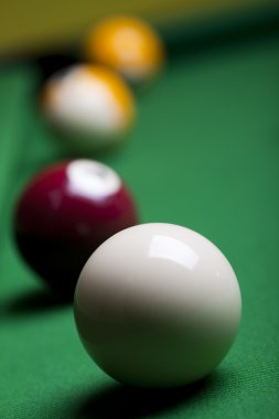 yakın çekim bilardo topları