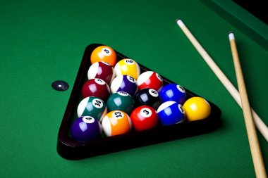 yakın çekim bilardo topları