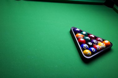 yakın çekim bilardo topları