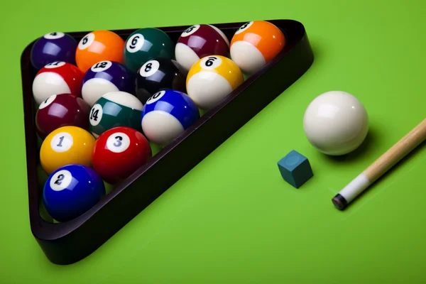 Biliardo tavolo e palla — Foto Stock